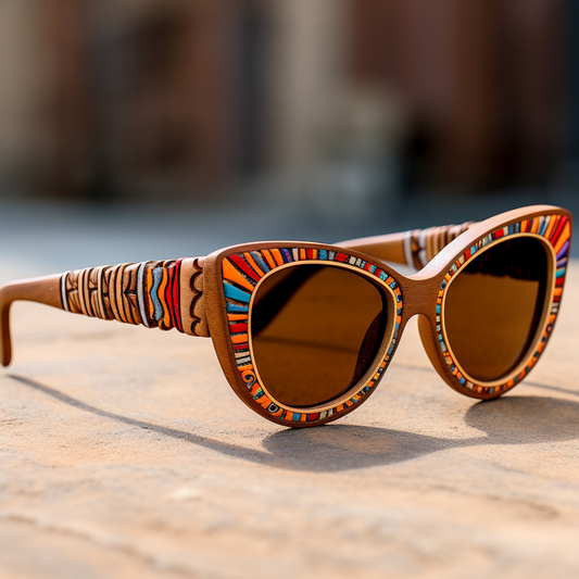 Bohemian Style Women's Wood Sunglasses