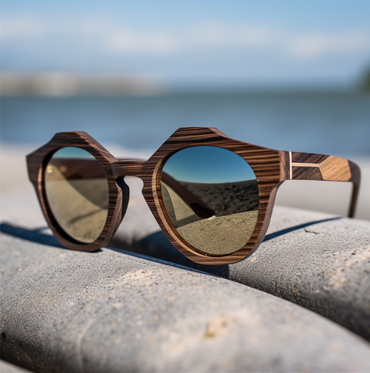 Casual Women's Wooden Sunglasses